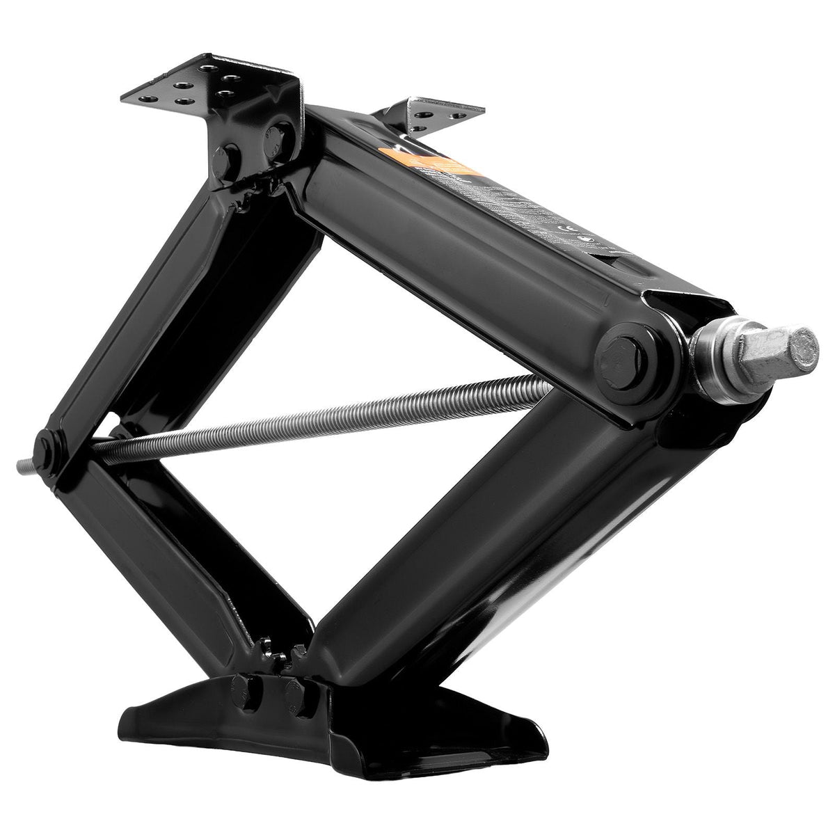 5000 lbs RV Scissor Jacks, 4-23.4 in RV Stabilizer Leveling Scissor Jacks, Set of 4, Heavy Duty Stabilizer Jack with Crank Handle, Socket and Bubble Levels, Not Easily Bent or Deformed