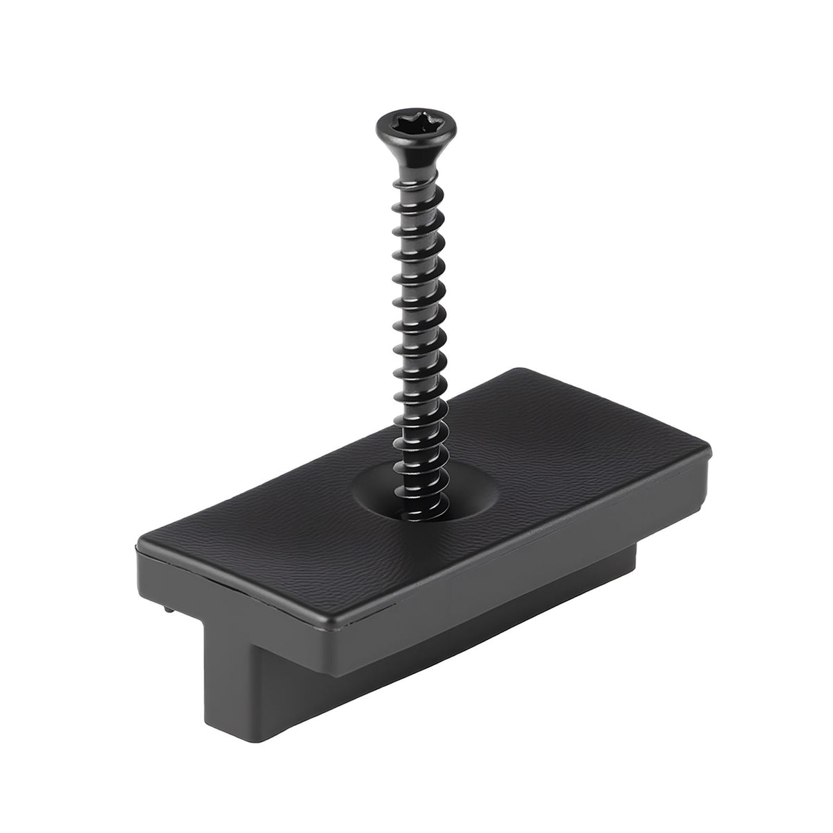 500PCS Hidden Deck Fasteners for Composite Decking Board, Universal Composite Clips & Plastic Hidden Fasteners with Metal Screws,Polypropylene PP Clips Works with 0.22 inch Gaps, Black