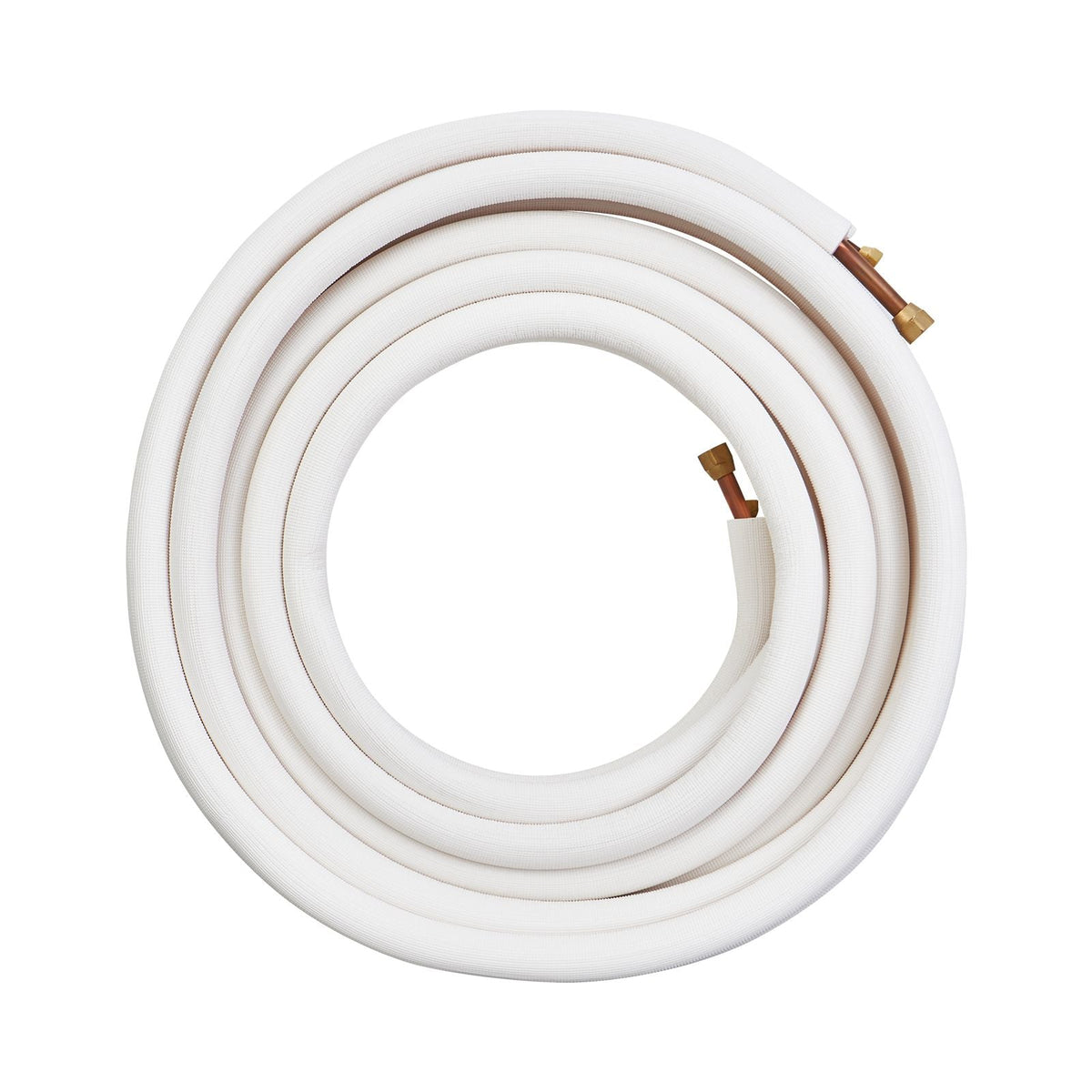 50FT Mini Split Line Set, 3/8" & 5/8" O.D Copper Pipes Tubing and Triple-Layer Insulation, for Mini Split Air Conditioning Refrigerant or Heating Pump Equipment & HVAC with Wrapping Strips.