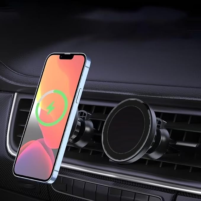 Revolutionize Your Drive with Magnetic Wireless Charger for Car The Gift for Both Men and WomenBlack