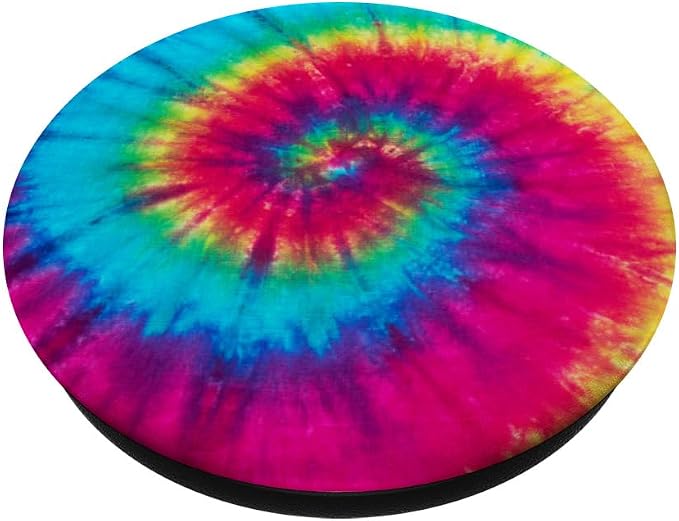 CJ Grips Tie Dye Rainbow Swirl PopSocket Adhesive PopGrip for iPhone 11