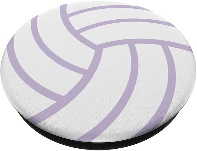 White Light Pastel Purple Volleyball PopSockets Adhesive PopGrip