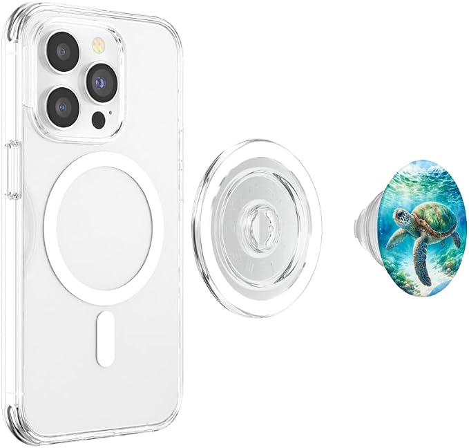 Green Sea Turtle Relaxing Watercolor for Sea Turtle Lovers PopSockets Adhesive PopGrip
