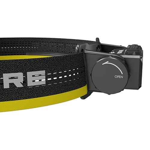 Nitecore HC65 UHE 2000 Lumen Heavy Duty Metal Headlamp, USB-C Rechargeable with White, Red, and Reading Lights Sticker for Camping, Hiking, Hunting, and Industrial Works