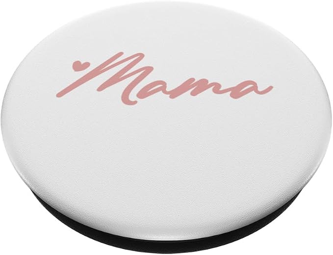 Rose White Heart Mama PopSockets Adhesive PopGrip