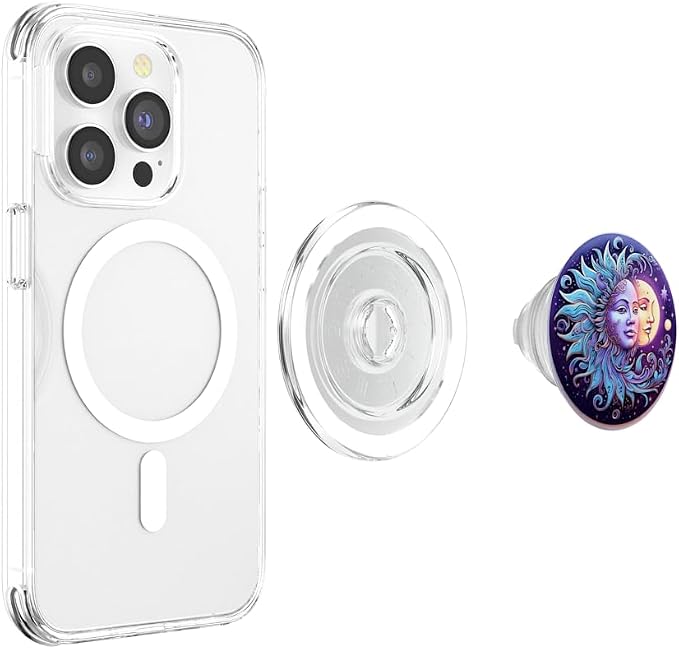 Sun and Moon Lover Astronomy Astrology Stargazer PopSockets PopGrip for MagSafe