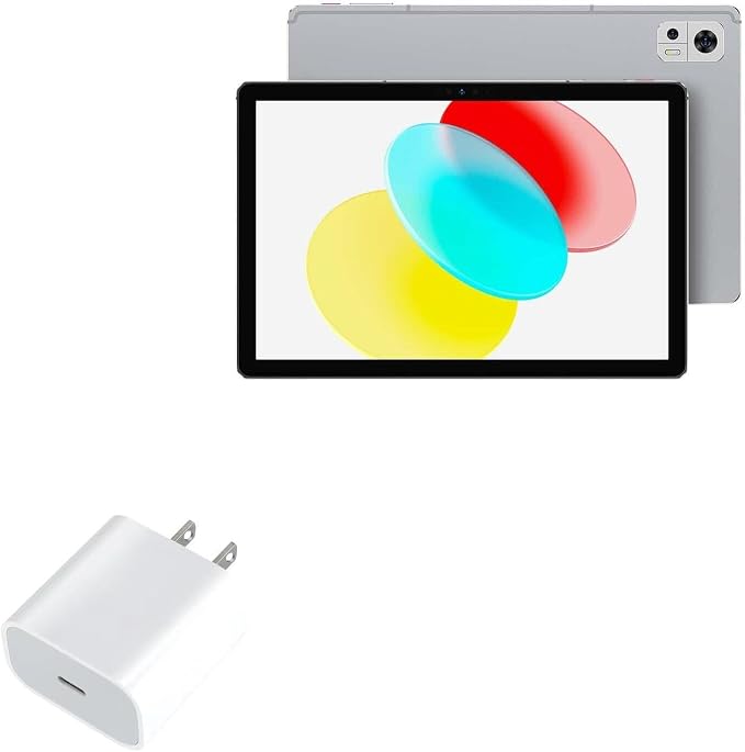 BoxWave Charger Compatible with Ulefone Tab A8 - PD GAN miniCube (30W) 30W Tiny PD GAN Type-C Wall Charger - Winter White