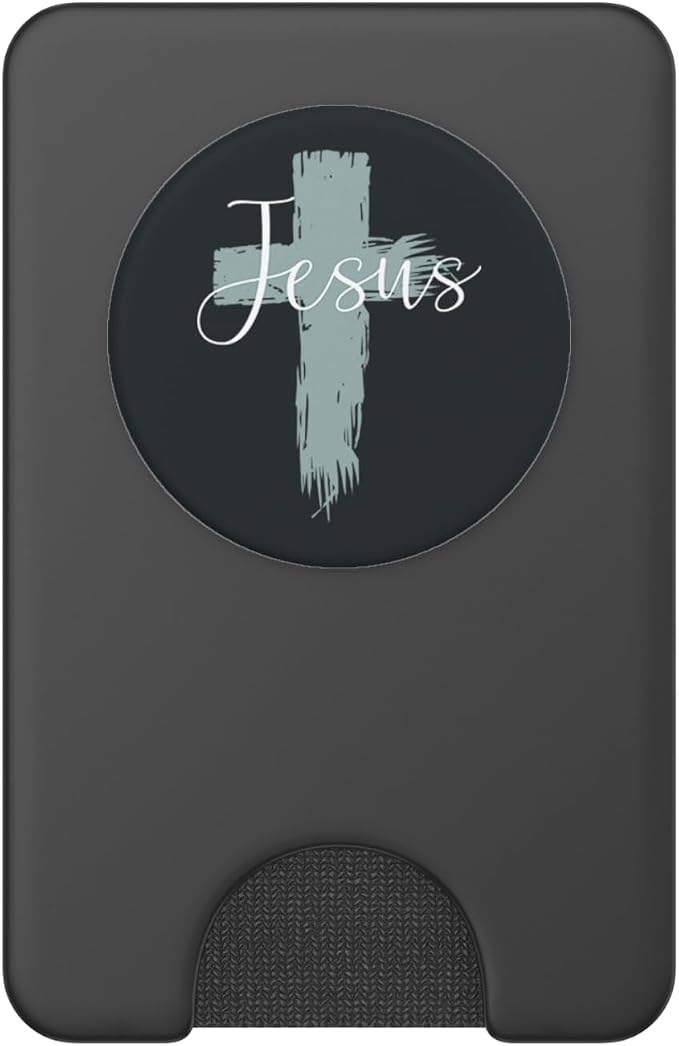 Jesus On Cross Paint Cool Religion God Faith Christian Gift PopSockets Adhesive PopGrip