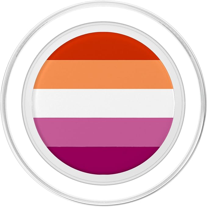 Lesbian Flag Cool Pride Butch Tomboy Lesbo LGBTQ Homosexual PopSockets Adhesive PopGrip