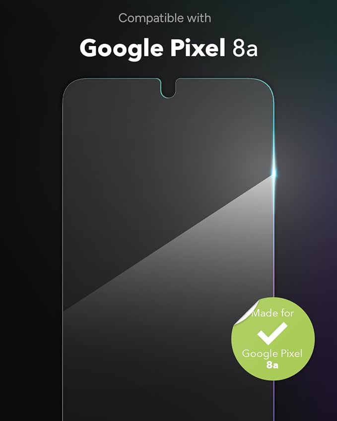 ZAGG InvisibleShield Glass Elite Google Pixel 8 Pro Screen Protector - 5X Stronger with Reinforced Edges Scratch &amp Smudge-Resistant Surface Easy to Install