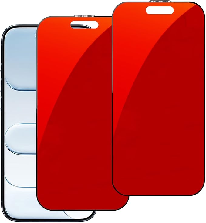 2 Pack for iPhone 13 Pro Max / 14 Plus Privacy Screen Protector Anti spy Tempered Glass Gradient Colorful Anti blue Light Film 6.7 inch