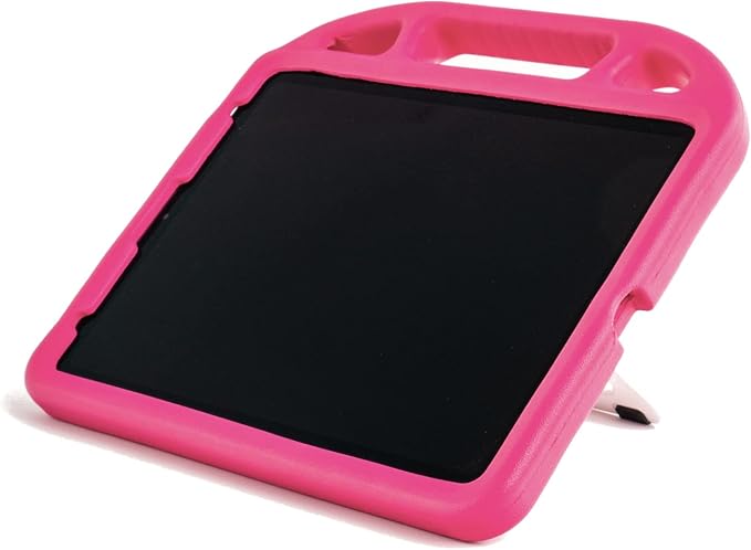 VersaWrap Case Lightweight Durable Easy Grip Handle Stand Shockproof Tracker Pocket Assistive Technology Compatible with iPad Pro 12.9 3rd - 6th Gen and 13 (M4) iPad Air 13 (M2) (Black)
