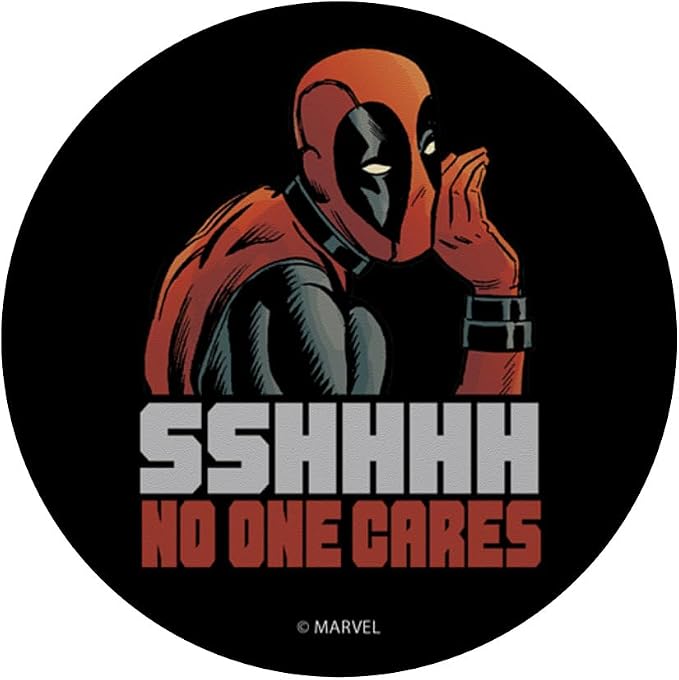 Marvel Deadpool Sshhhh No One Cares PopSockets Adhesive PopGrip