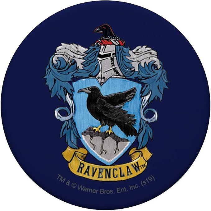 Wizarding World Harry Potter Ravenclaw Painted Crest PopSocket Adhesive PopGrip for Phones and Tablets