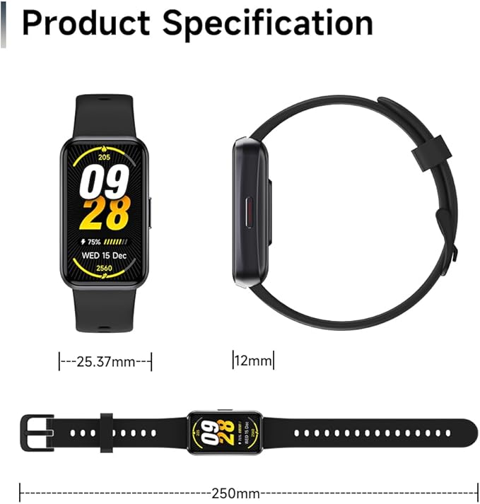 USMECBL Fitness Trackers,Blood Oxygen Heart Rate Sleep Monitor,Smart Band 24/7 Health Monitoring,Calorie Pedometer Steps Counter Activity watchs/Notifications for iOS/Android