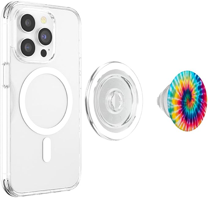 Tie Dye Rainbow Cute Rainbow Tie Dye Swirl Design Colorful PopSockets Adhesive PopGrip