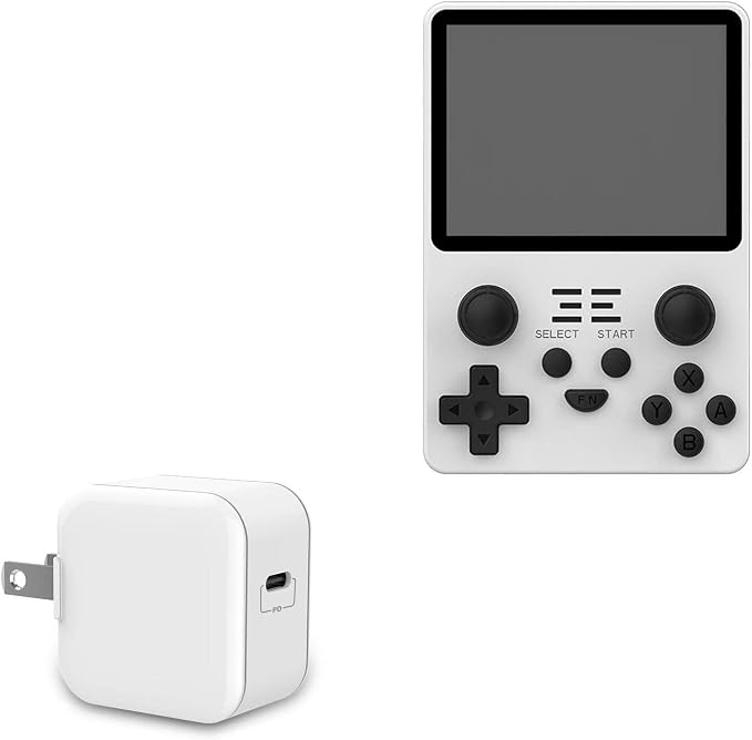 BoxWave Charger Compatible with CredevZone RGB20S (3.5 in) - PD GAN miniCube (30W) 30W Tiny PD GAN Type-C Wall Charger - Winter White