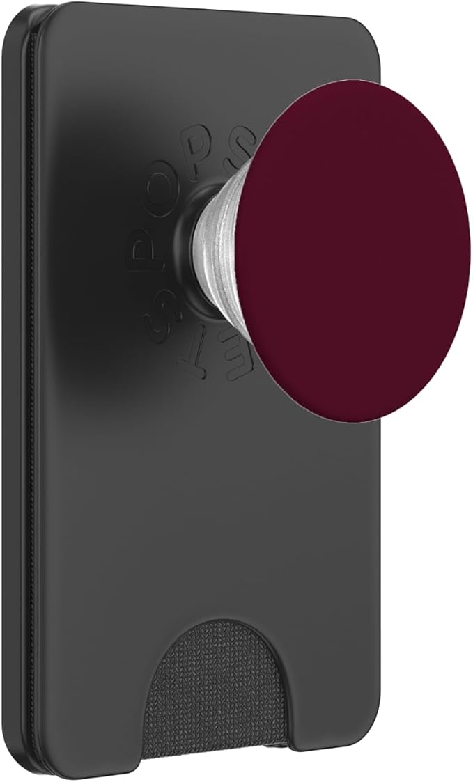 Cute Simple Minimalist Chic Burgundy Dark Wine Red PopSockets Adhesive PopGrip