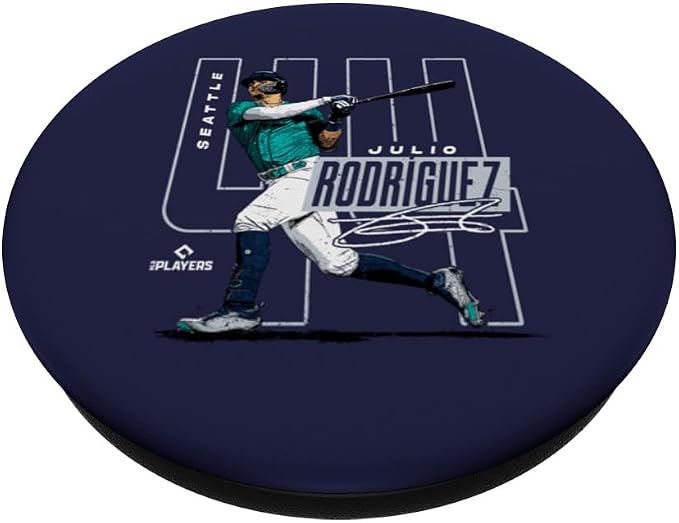Julio Rodriguez | Seattle Baseball MLB Players | MLBJROD3003 PopSockets PopGrip for MagSafe