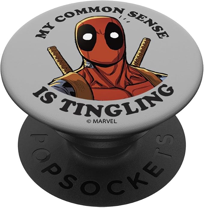 Marvel Deadpool My Common Sense is Tingling PopSockets Adhesive PopGrip