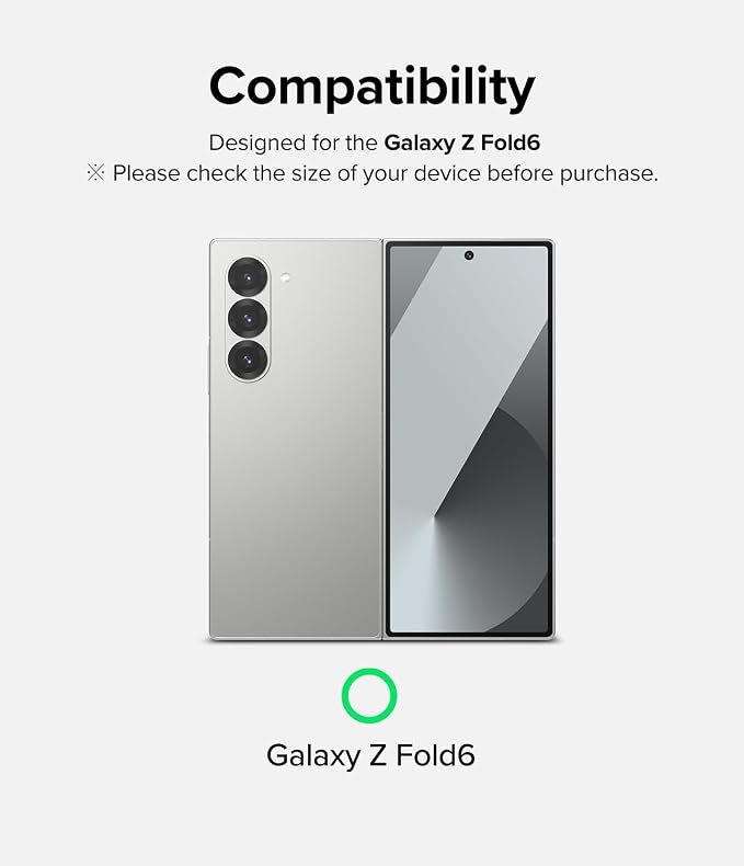 Ringke Dual Easy Film [4-Layer Protection] Compatible with Samsung Galaxy Z Fold 6 Screen Protector Self Healing Repair Coating Full Coverage Screen Protector with Installation Tool - 2 Pack