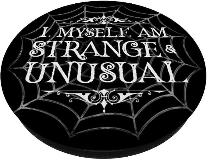 I Myself Am Strange &amp Unusual Spider Spider Web Arachnid PopSockets Adhesive PopGrip