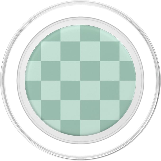 Mint Green Checkered PopSockets Adhesive PopGrip