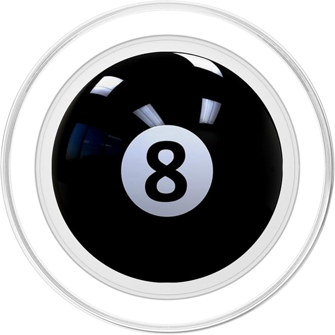 Black 8 Ball Pool Billiard PopSockets Adhesive PopGrip