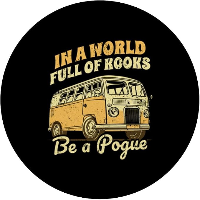 In A World Full Of Kooks Be A Pogue Retro Vintage Funny PopSockets PopGrip for MagSafe