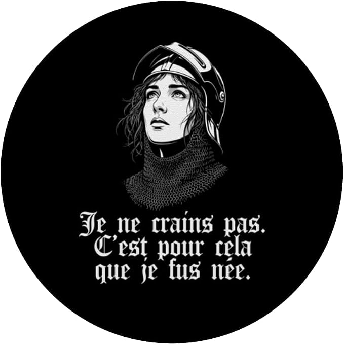 Joan of Arc Armor I Am Not Afraid I was Born for This French PopSockets PopWallet for MagSafe