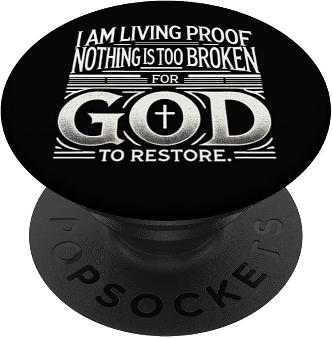 Inspirational Testimony Christian Religious Faith Phone Grip PopSockets PopWallet for MagSafe