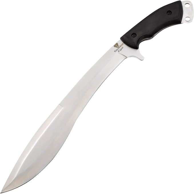 Snake Eye Machete with Heavy Duty Construction-Ergonomic Non-Slip Handle and Belt Sheath for Gardening, Land-Management, Bushcraft, Hunting and Outdoor