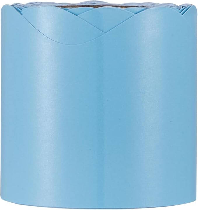 VEVOR Bulletin Board Borders, 6 Rolls 32.8 Feet Scalloped Bulletin Board Borders, Boho Rolled Border Trim with Wavy Line Design, Colorful Pastel Borders for School Classroom Party & Wall Decoration