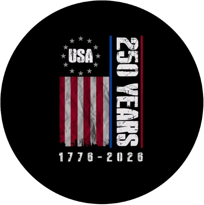 250 Years America Anniversary 250th Independence Day Freedom PopSockets PopWallet for MagSafe