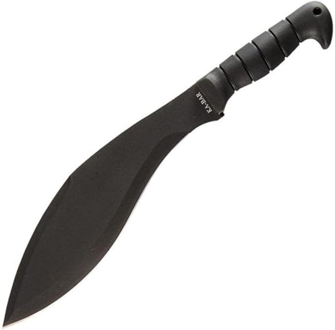 KA-BAR Kukri Machete 11.5" 1085 Black Blade Kraton Handle Black