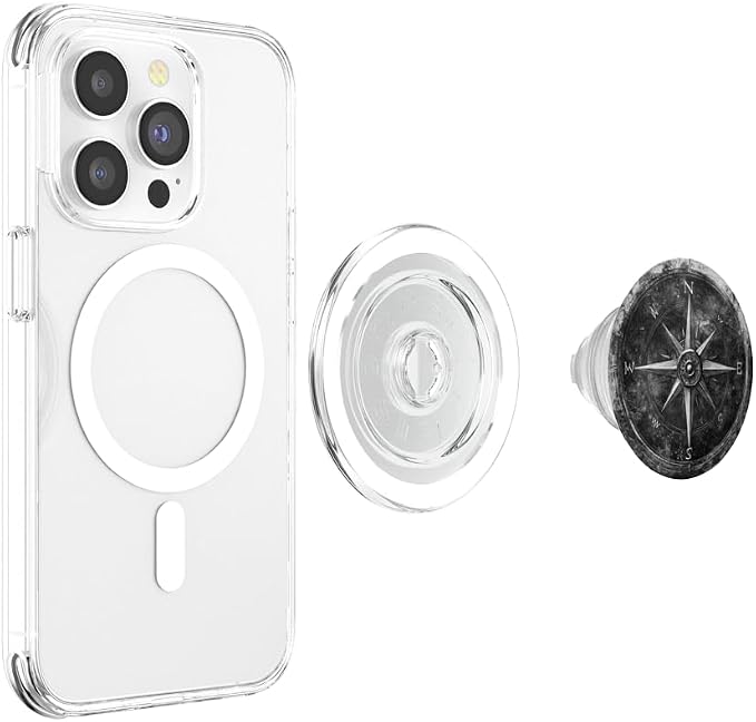 Nautical compass vintage compass PopSockets PopGrip for MagSafe