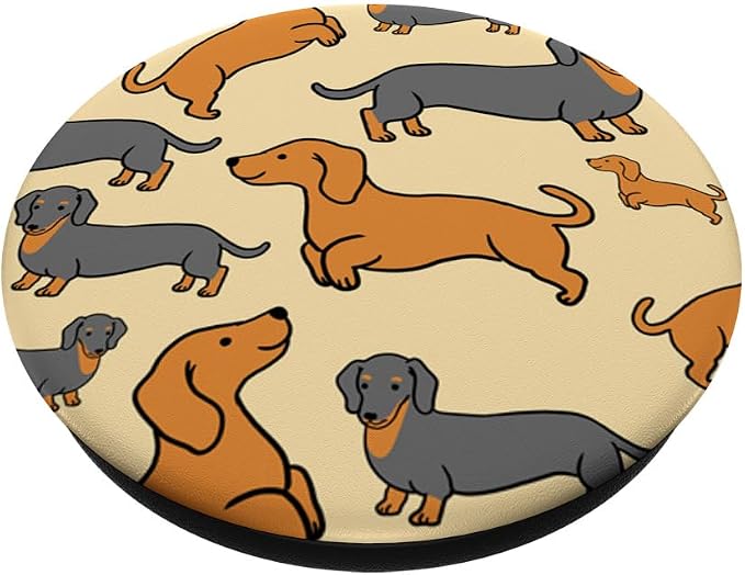 Dachshund Pattern Dachshund Lover Gift PopSockets Adhesive PopGrip