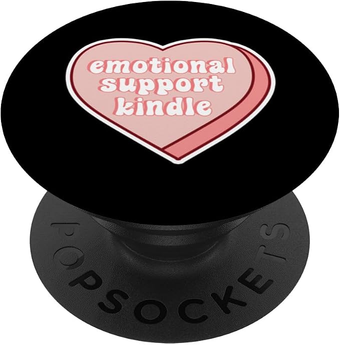 Emotional Support Kindle Pink Heart PopSockets PopGrip for MagSafe
