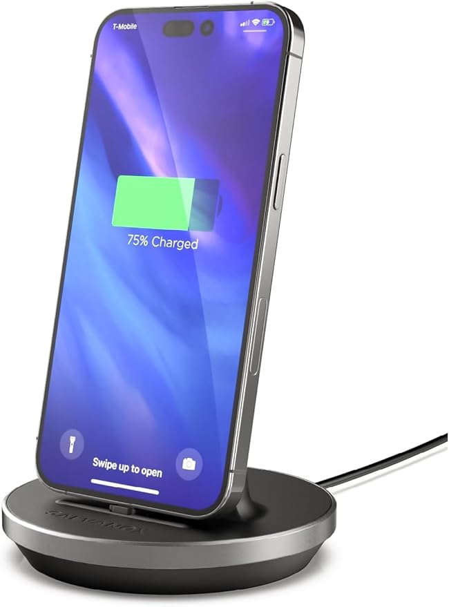 Encased iPhone Charger Dock, Fast Charge Desktop Charging Stand (case Compatible) DockMate² MFI Certified Lightning Charger (Fully Adjustable Design)