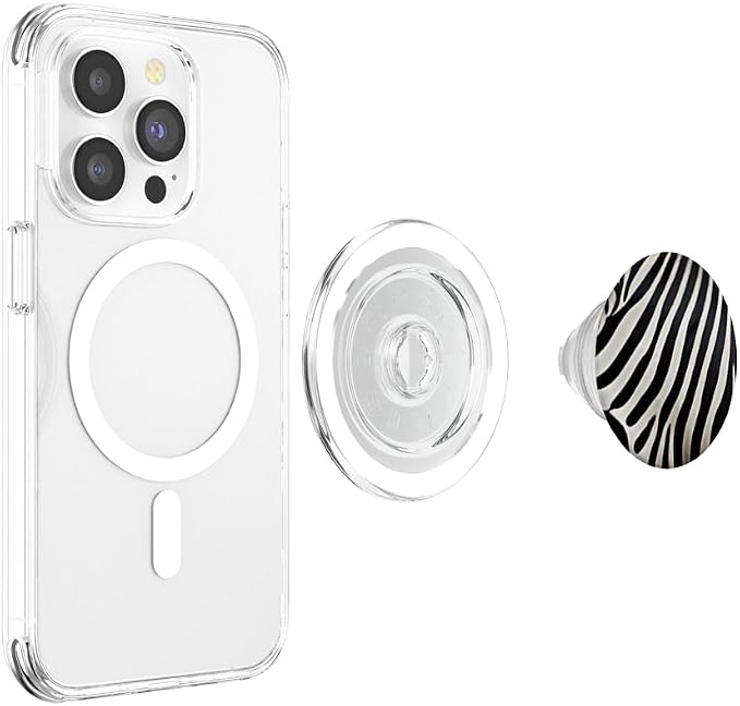 Zebra Pattern PopSockets PopGrip for MagSafe