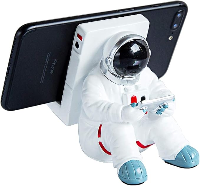 Phone Holder for Desk Creative Astronaut Cell Phone Stand Tablets Phone Holder Phone Supporter for iPhone Ipad Samsung Phone (A)