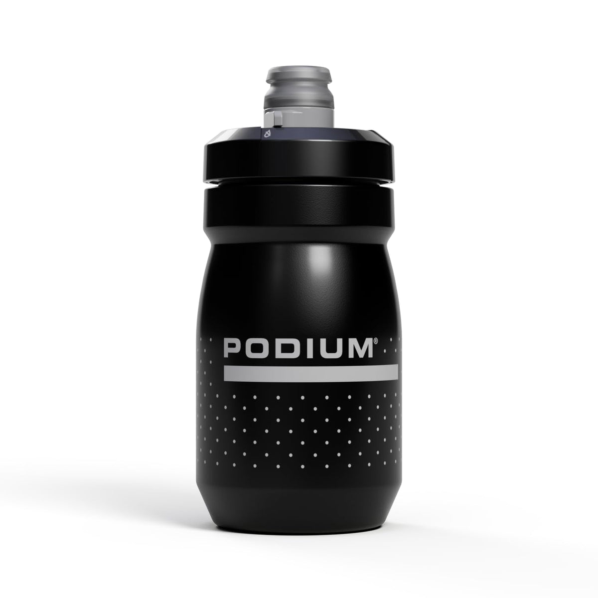 CamelBak Podium Bike Squeeze Water Bottle, Lightweight Design with High Flow Cap for Cycling, 15oz, Black