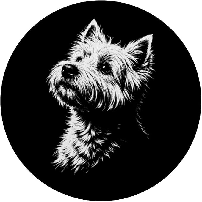 West Highland White Terrier Portrait Westie PopSockets PopGrip for MagSafe