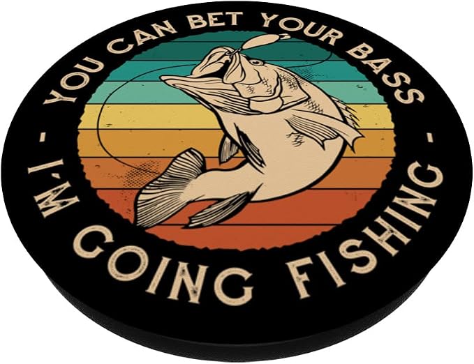 Bet Your Bass I'm Going Fishing PopSockets Swappable PopGrip