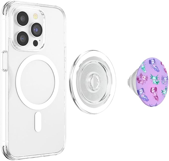 Axolotl Pattern PopSockets Adhesive PopGrip