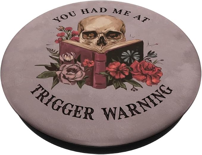 You Had Me At Trigger Warning Dark Romance Smutt Book Reader PopSockets PopWallet for MagSafe