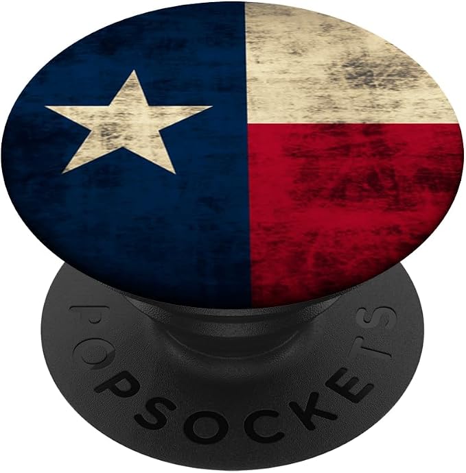 Texas Flag Vintage Rustic Distressed PopSockets Adhesive PopGrip