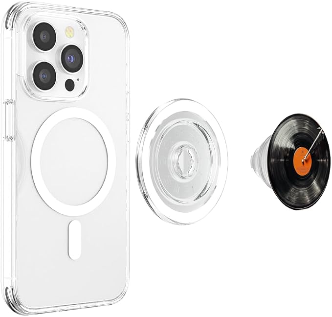 Vinyl Record Player Vinyl Collector Retro Music Lover PopSockets PopGrip for MagSafe