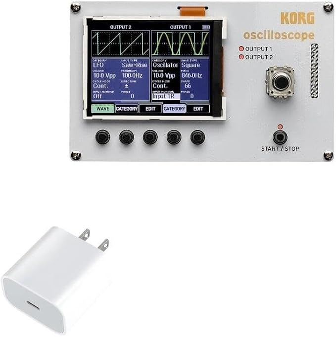 BoxWave Charger Compatible with Korg NTS-2 - PD GAN miniCube (30W) 30W Tiny PD GAN Type-C Wall Charger - Winter White