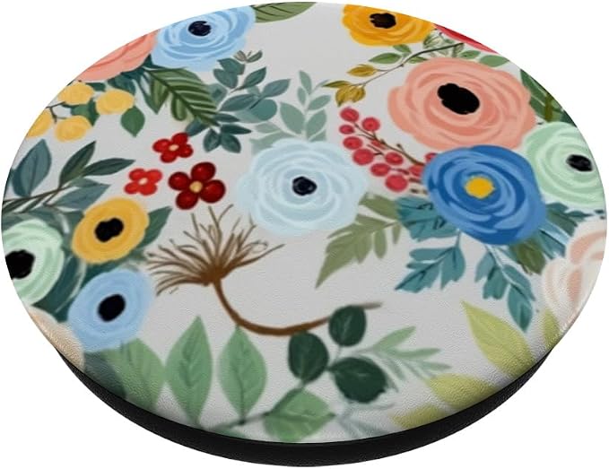 Pastel Floral Bouquet Pattern PopSockets Adhesive PopGrip